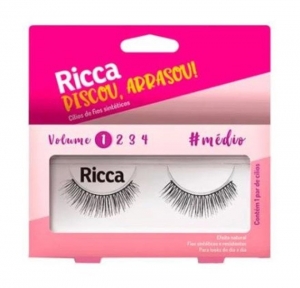 RICCA BLZ CILIOS POSTICOS VOL 01 MEDIO 301 OUTR. EMB X 2UN