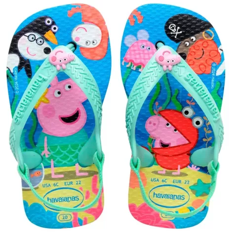 Havaianas Baby Peppa Pig 1056 Azul Lavanda 21